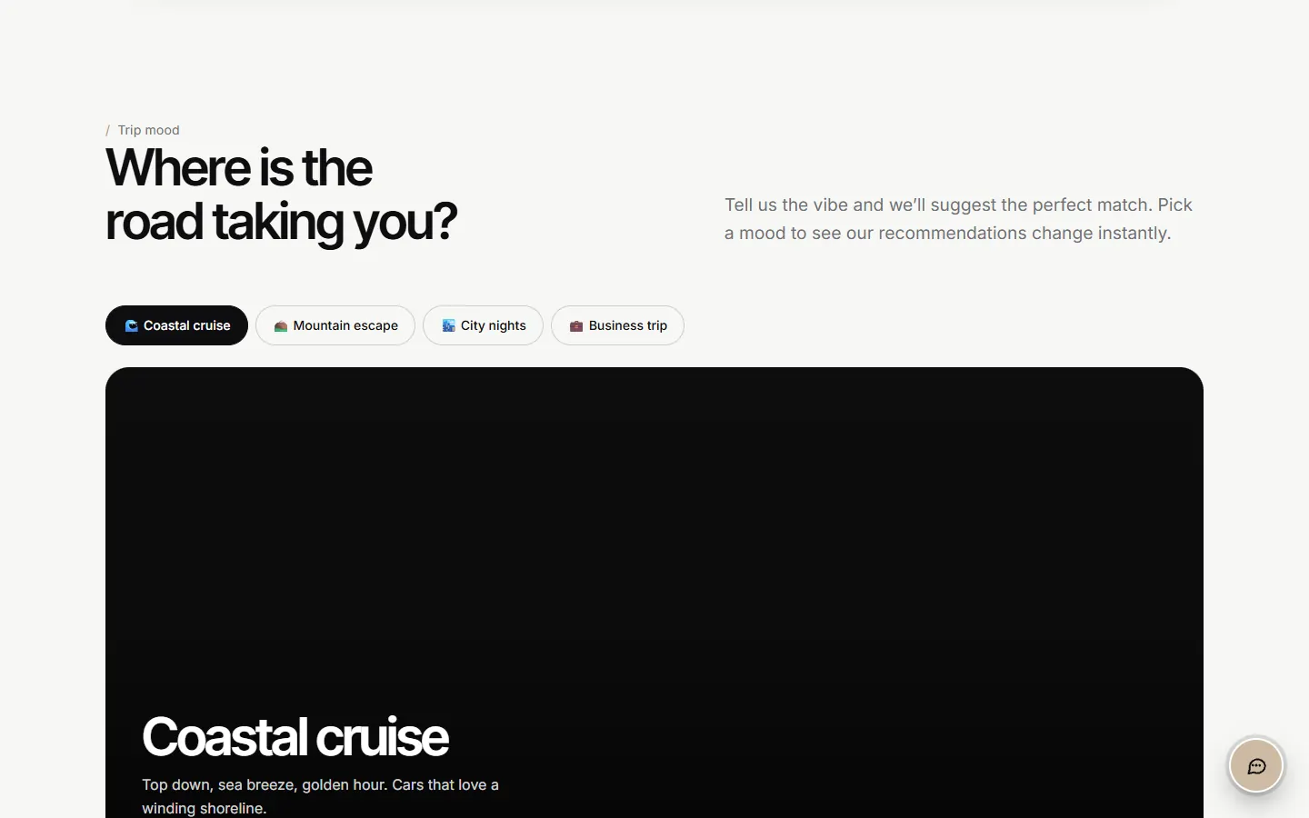 Drivia: Trip mood picker