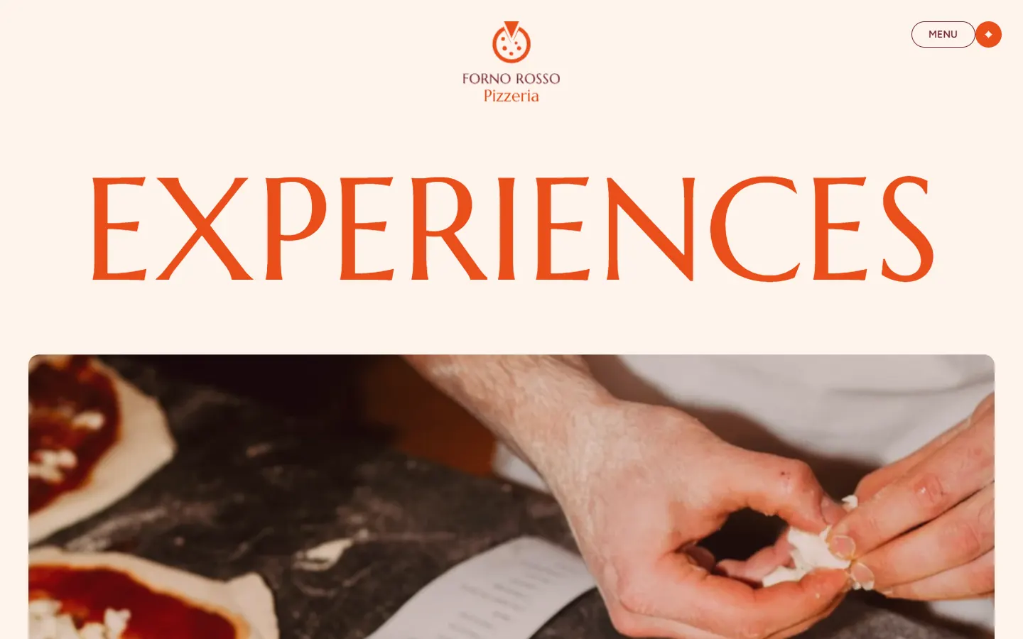 Forno Rosso: Experiences page