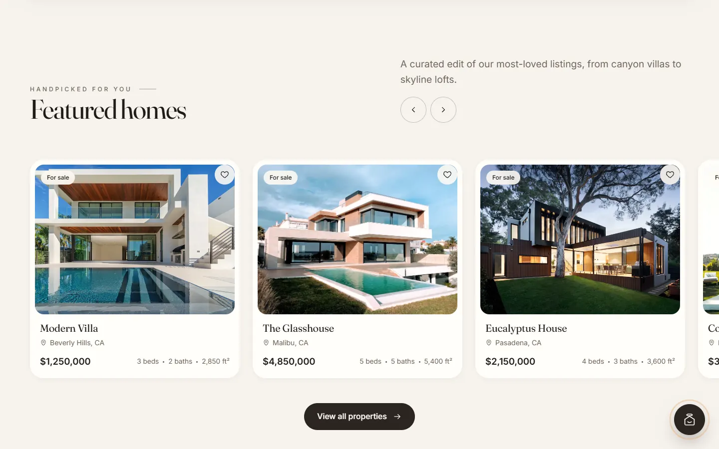 Heaven: Featured homes